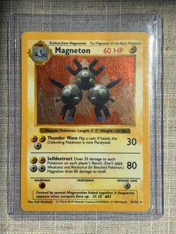 Magneton shadowless holo Pokemon card