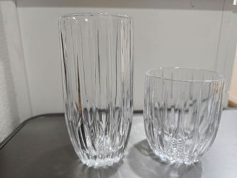 8pc Crystal Glass Set - LIKE NEW IN BOX