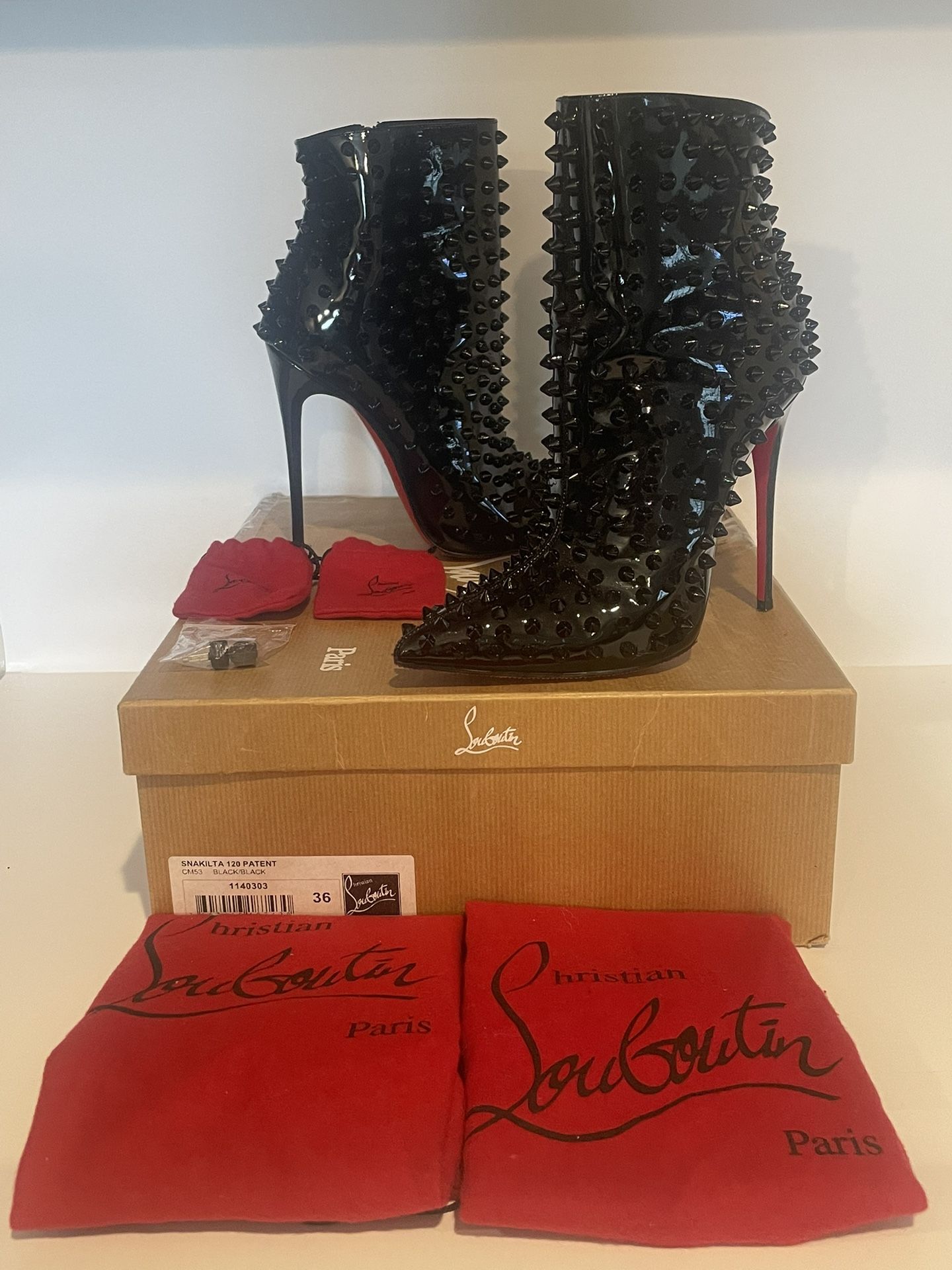 Christian Louboutin Snakilta 120 Patent