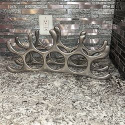 Metal Wine Rack 9 Bottles 