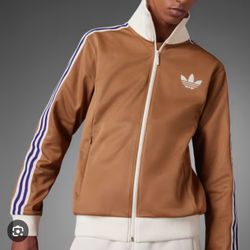 Rare Adidas Originals Adicolor Heritage Track Top Jacket Brown Desert Large