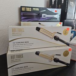 1 1/2 Curling Iron Hot Tools Pro Artist 24K Gold Collection 