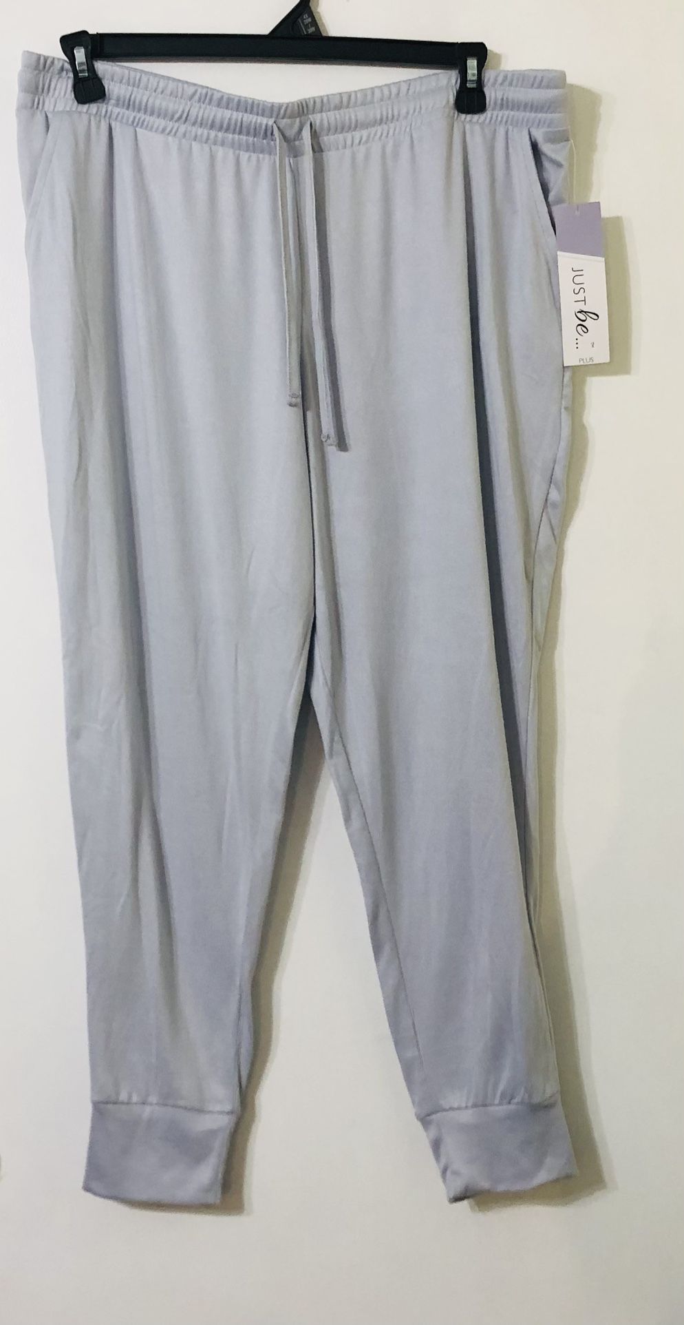 Women’s Hacci jogger soft stretchy two side pockets pull on gray. 2X plus