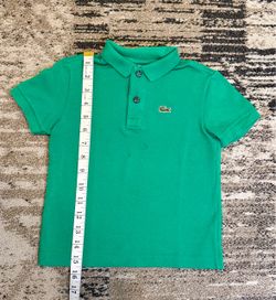 Lacoste Boys Green Short Sleeve Cotton Piqué Polo Shirt Size 5
