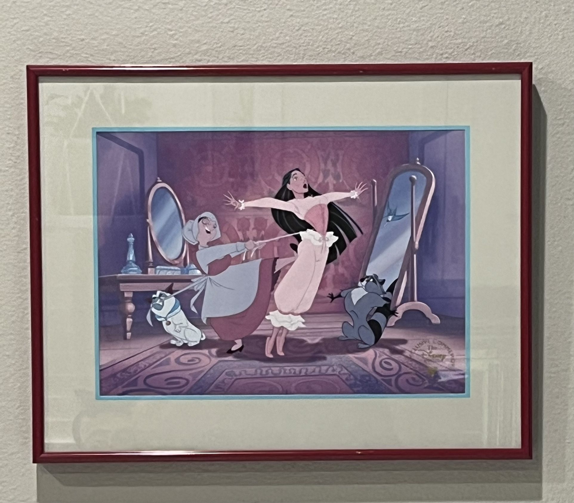 1995 Disney Pocahontas Journey to a New World Lithograph and Sleeve