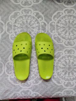 Crocs Classic Slide Sandals Lime Green size13M