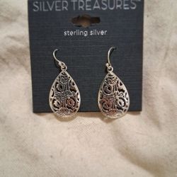 Silver Treasures Sterling Silver Earrings