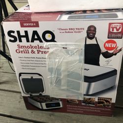 Shaq smokeless Grill And press