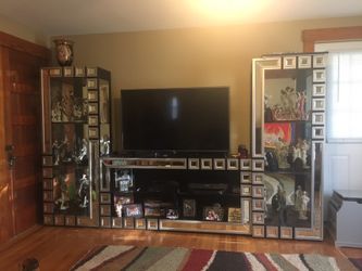 3 piece modern entertainment center