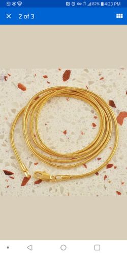 Gold plated snake chain
