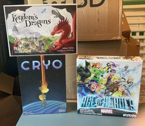 Cryo, Keydoms Dragons and Marvel Age of Heros Boardgame