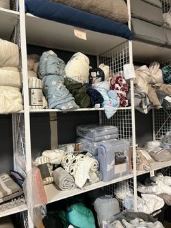 Blankets, throws, pillows liquidation. Everything from Costco