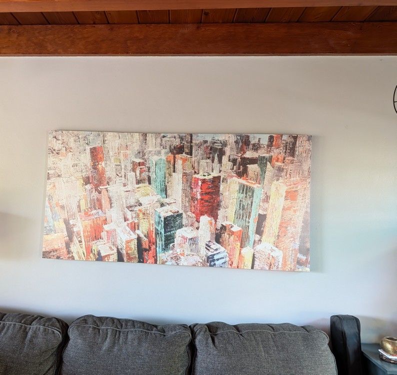Large Cityscape Canvas Picture
