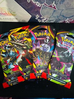 Pokemon Pitch Black Sleeved Booster Packs
