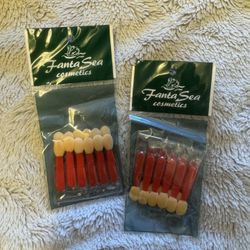 24 Eye shadow Applicators Brush Sponge Tipped Makeup Fantasea Cosmetics Brand