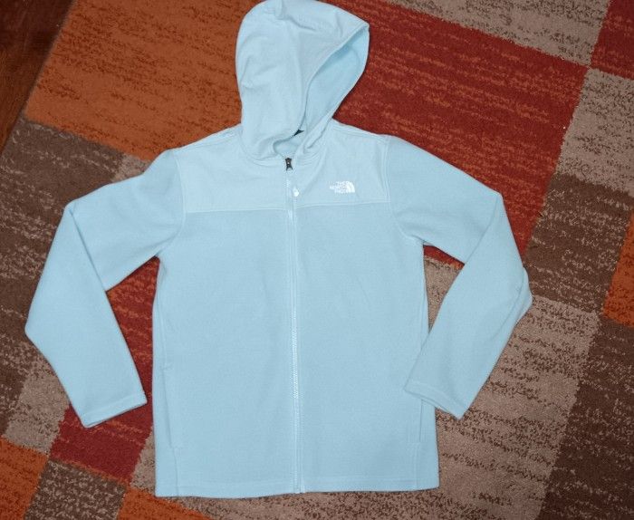 The North Face Glacier Full-Zip Hooded Fleece Jacket Unisex Youth XL