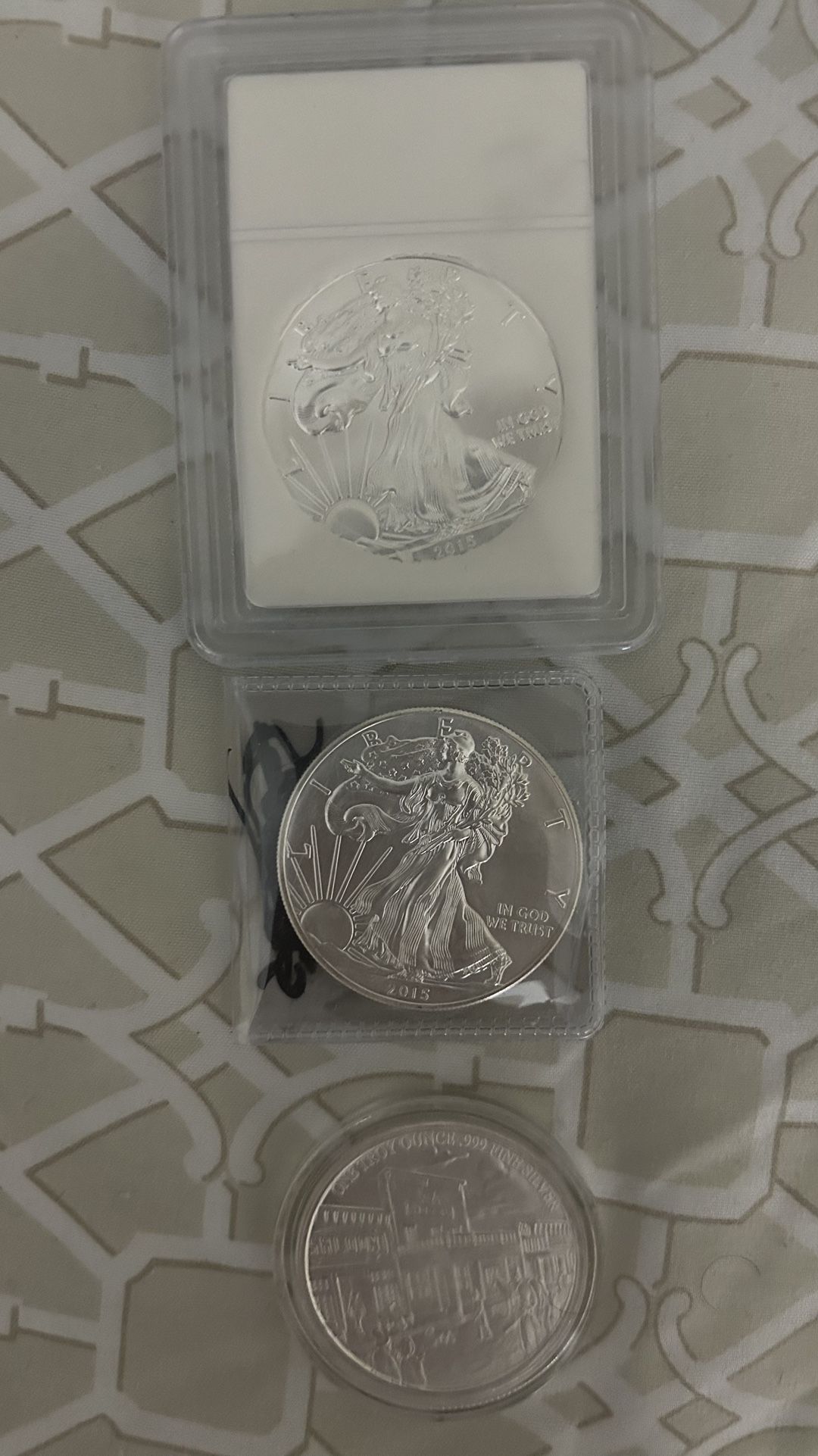 3x1 Oz Silver Rounds