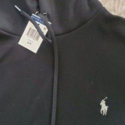 New Black Ralph Lauren Sweat Shirt - Size Men's Small 