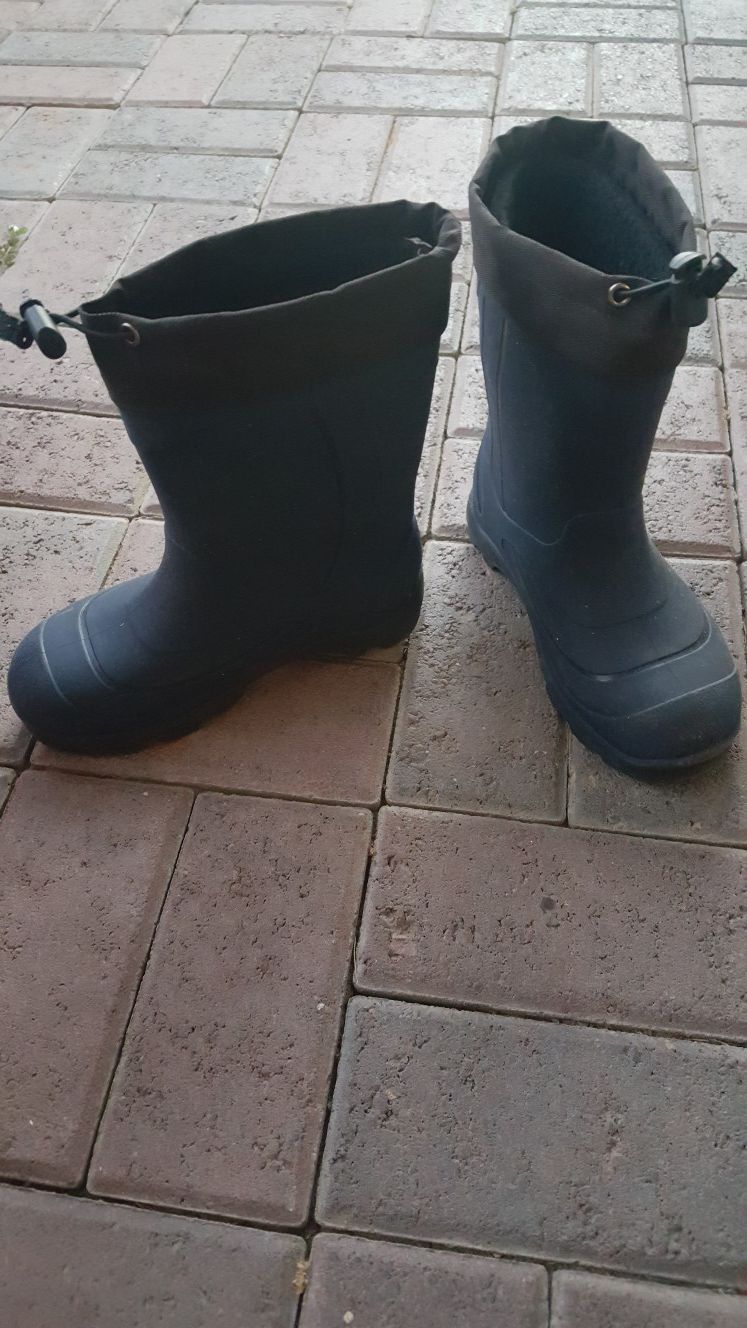 Snow/ rain boots. Kids size 3. Insulated, hardly used