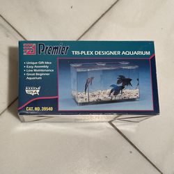 Plastic Beta Fish Three Compartment Tank