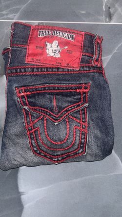*Authentic* True Religion Ricky Red Stitch Jeans
