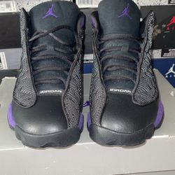 Size 10 Court Purple Jordan 13s 9/10 Og All 