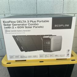 EcoFlow Delta 3 Plus 2 60w Solar Panels