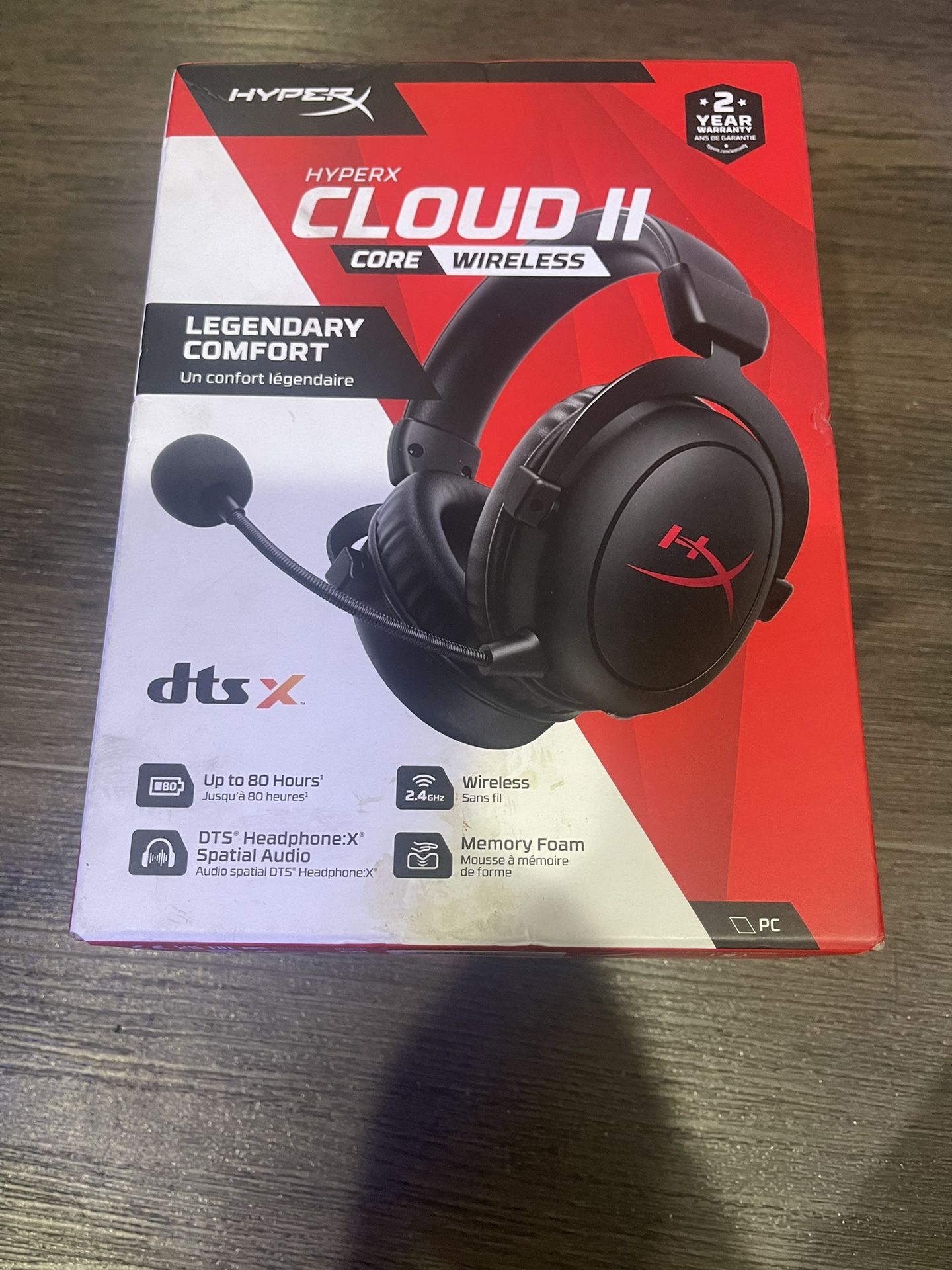 HyperX - Cloud II Core Wireless Headset for PC -