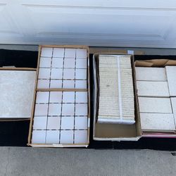 BOX OF ASSORTED NEW TILES