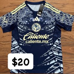 Club America Jersey Adidas Azul Blue Small Medium XL 2X 