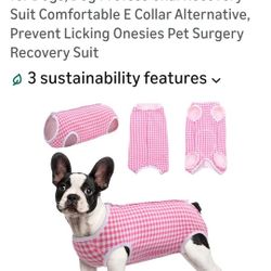 New Dog Surgical Onesie Size Medium