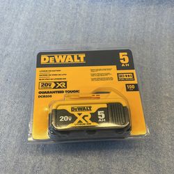 5ah Dewalt Brand New Battery 