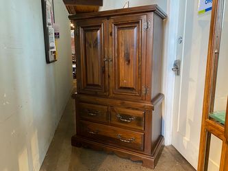 Old School 4-Drawer Cubby Armoire