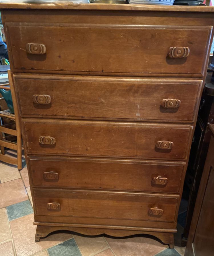Beautiful Solid Wood Vintage James Henderson Chest 