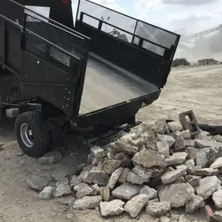 Dump site for dirt concrete brick etc