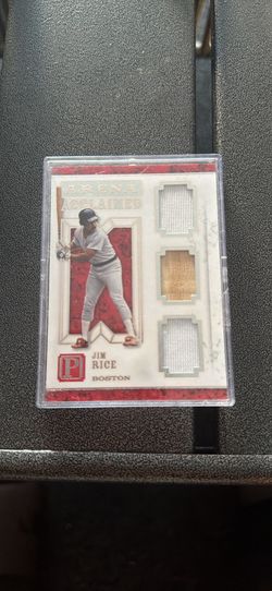 Jim rice game used material card