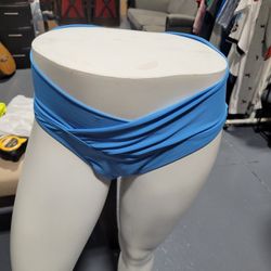Blue Xhilaration high-waisted retro bikini bottoms bikini Sz M 