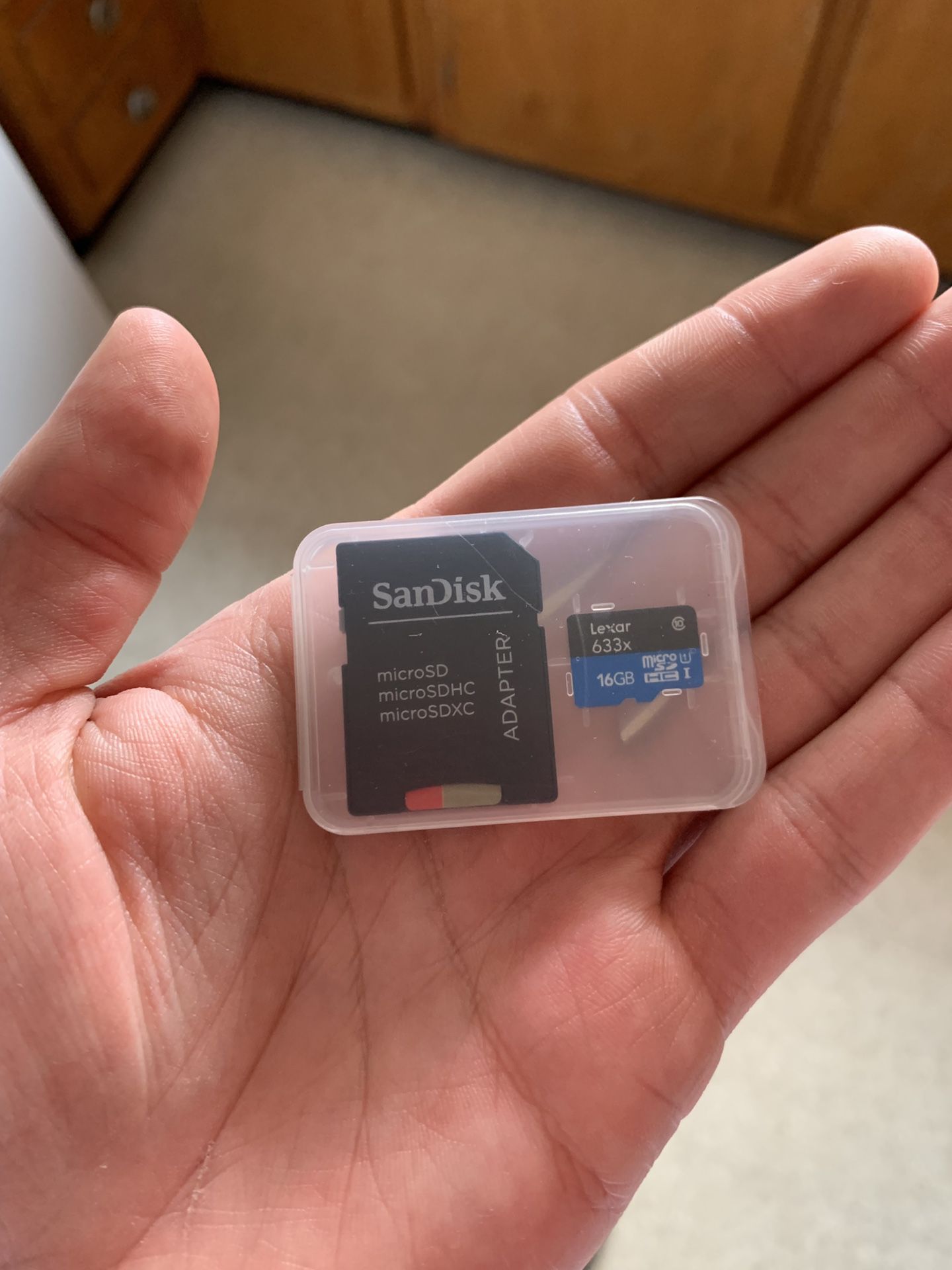 SanDisk 64GB Extreme UHS-I mircoSDXC Memory Card with SD Adapter & Lexar 16GB
