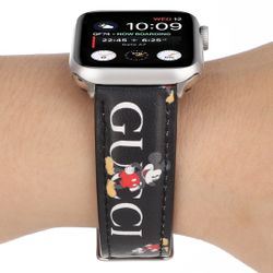 Designer Apple Watch Band iwatch GG MICKEY Strap Series 1- 7 38mm 40mm 41mm 42mm 44mm 45mm FATHERS DAY SALE!!
