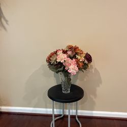 Crystal Flower Base With Flowers