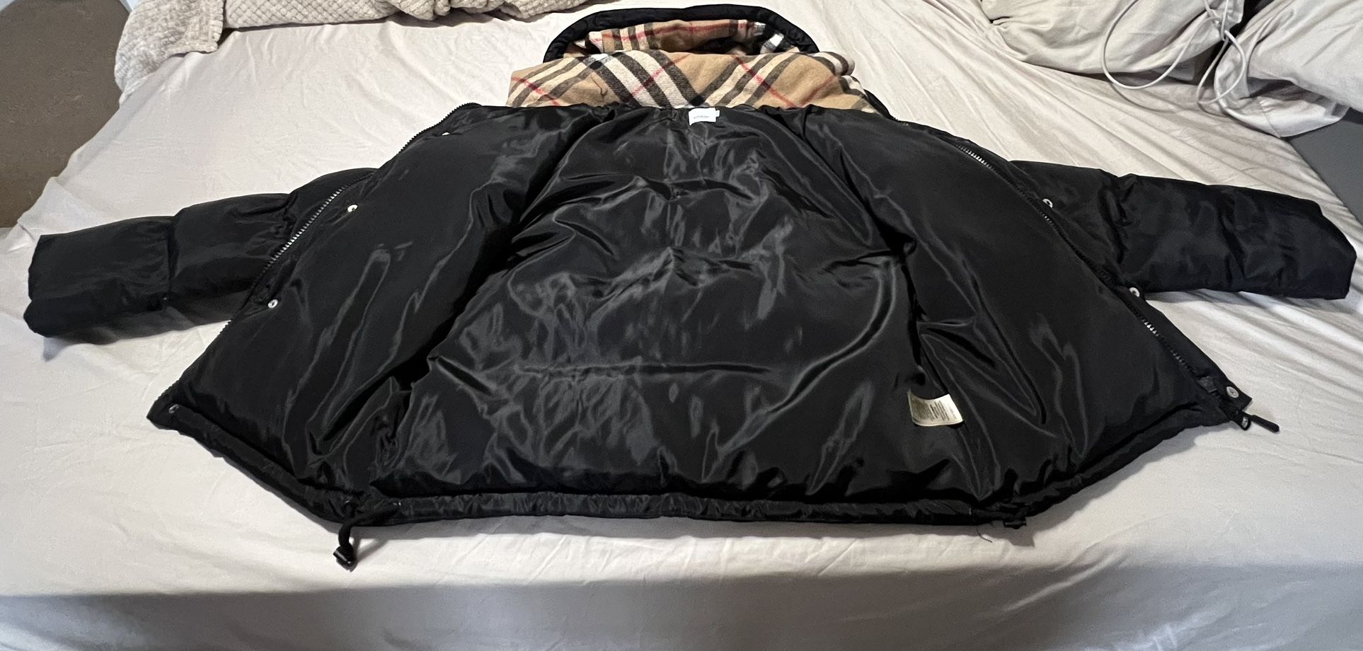 Black Burberry Puffer Jacket