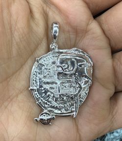 Atocha silver coin pendant