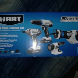 4pc Hart Tool Combo Set 