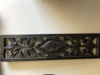 Black Wood Decor Size  22x6 inches 
