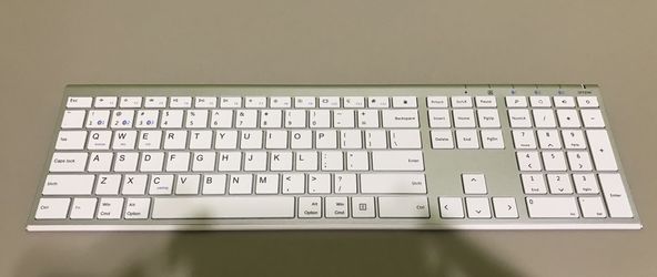 Multi-Device Slim Rechargeable Bluetooth Wireless Keyboard