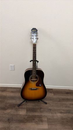 Epiphone PR150 VS acoustic guitar