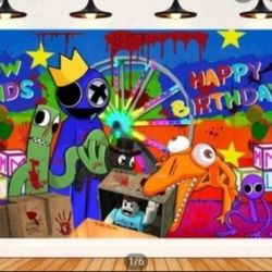 Rainbow Friends Backdrop