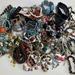 75+ Beaded Multicolor   Costume Jewelry Bracelets