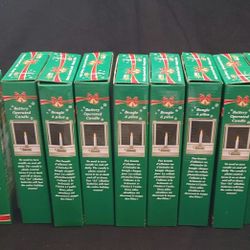 10 Battery Operated Flicker/Full On Candle Amber LED Flame 8.75"X4.5"(each)