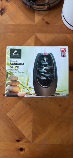 Ceramic Sankara stone waterfall incense burner